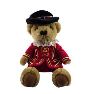 Harrods Knightsbridge Beefeater Teddy Bear Plush Red Royal Guard Uniform 11 inch